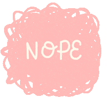 No Way Love Sticker by Joannabehar