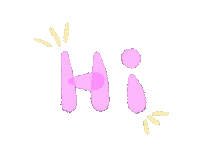 Handlettering_by_fleur_ hello pink hi handmade Sticker