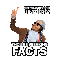 Pointing Up The Truth Sticker