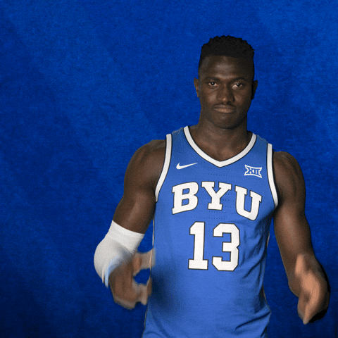 Byu Basketball Celebration GIF by BYU Cougars