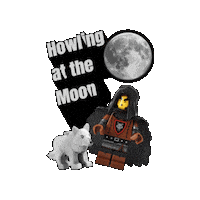 Howling At The Moon Sticker