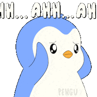 Scared Penguin Sticker by Pudgy Penguins
