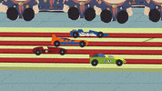 racing cars race GIF by South Park 