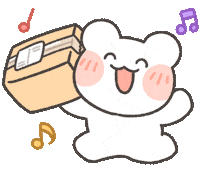 Happy Bear Sticker