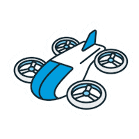 Air Taxi Stem Sticker by FAA Digital
