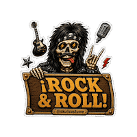 Heavy Metal Rock Sticker