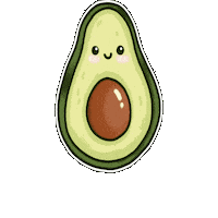 Fruit Avocado Sticker