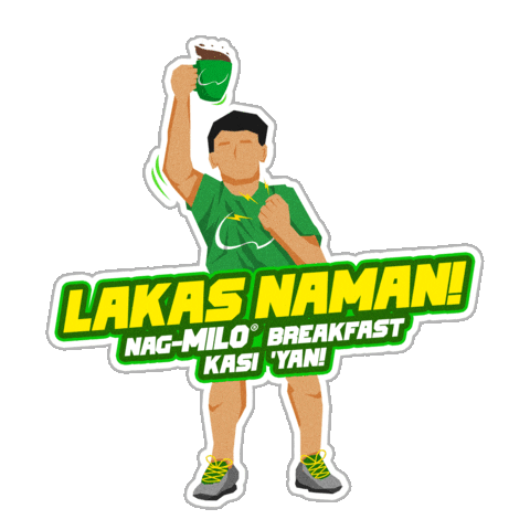 MILOPH giphyupload energy breakfast milo Sticker