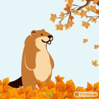 Happy Autumn Leaves GIF by WorkBeaver