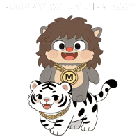 Animal Kingdom Tiger Sticker