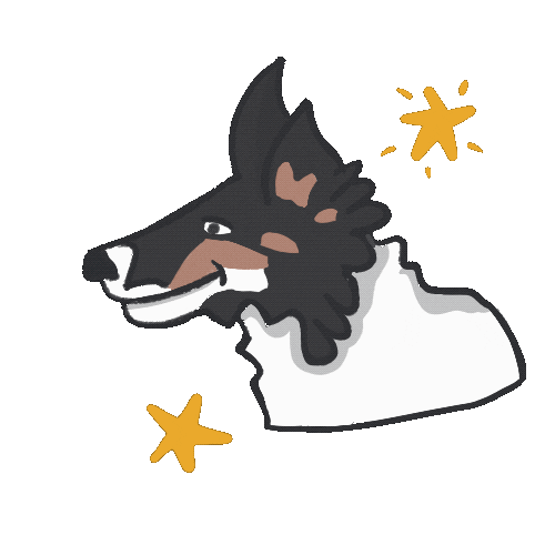 Happy Dog Sticker