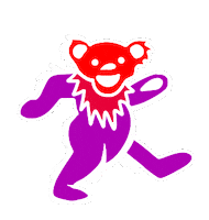 Grateful Dead Dancing Sticker by mackelangelo