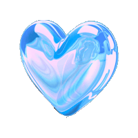 Heart Blueheart Sticker