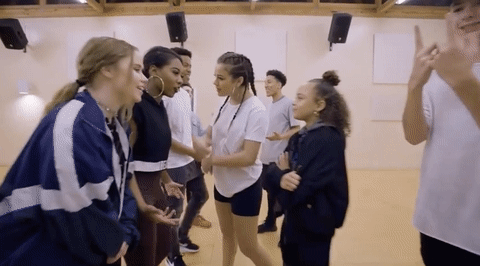 dance battles girls guys highfiving GIF by AwesomenessTV
