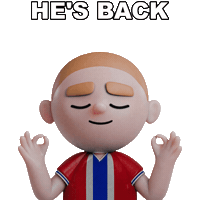 Meditation Norway Sticker by OneFootball Heads