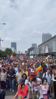 Hundreds March in Warsaw Pride Parade
