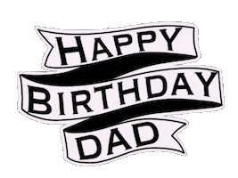 Happy Birthday Dad Sticker