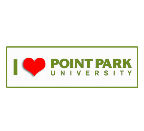 Point Park Love Sticker by Point Park University