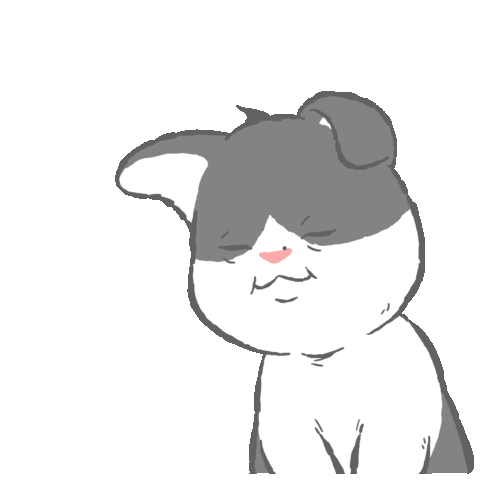 Cat Sleep Sticker by GORO