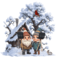 Winter Falling Snow Sticker