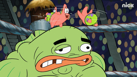 Patrick Star Wrestling GIF by SpongeBob SquarePants