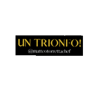 Chef Trionfo Sticker by Matteo Torretta
