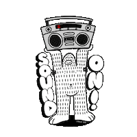 Rocking Volume Up Sticker by Frank Ape