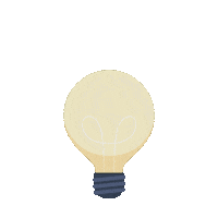 Orapi_Asia light idea bright spark Sticker