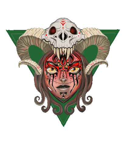 Sinkopa demon witchcraft ethnic sinkopart Sticker