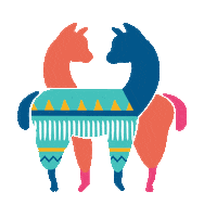 Atlanta Llama Sticker by Your Alpaca Cottage