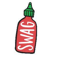 brittanypaigedesigns swag hotsauce brittany brittanypaige Sticker