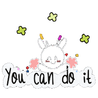You Can Do It Celebration Sticker by Folksy Canvas