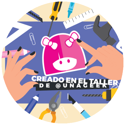 Create Geek Girl Sticker by Una Geek