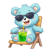 At The Beach Summer Sticker