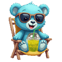 At The Beach Summer Sticker
