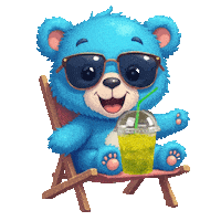 At The Beach Summer Sticker
