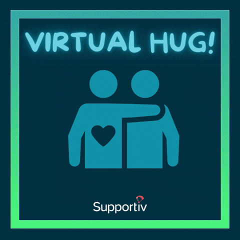 Long Distance Hug GIF by Supportiv