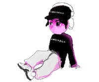 mgsazul music logo black artist Sticker