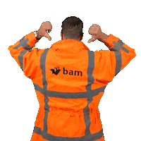 BAM-Infra-Nederland leon bam leon de wit bam infra Sticker
