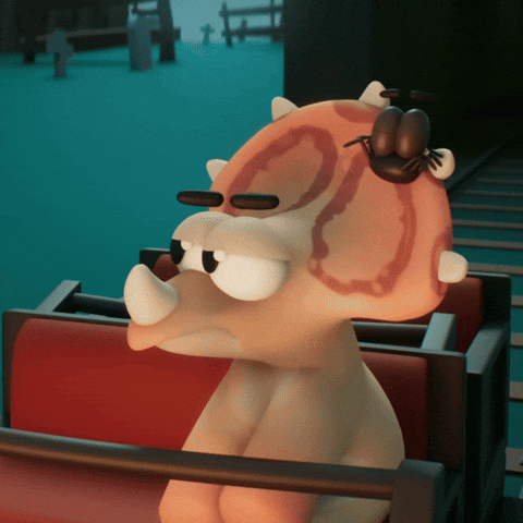 Scared Over It GIF by Claynosaurz