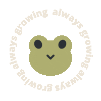 Frog Self Care Sticker