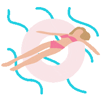 Palm Springs Beach Sticker by Aviva Atri