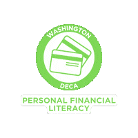 washingtondeca deca wadeca wa deca washington deca Sticker