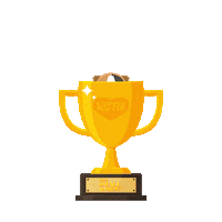 Winner Trophy Sticker by Kaytee