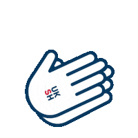 Hands Corona Sticker by UKSH