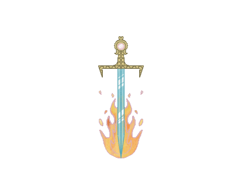 rachbrons giphyupload fire fantasy lit Sticker