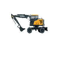 Jumping Rubber Duck Sticker by Hyundai Construction Equipment Europe