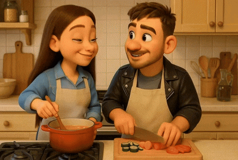 CreativosdelFuturo giphyupload animation couple GIF