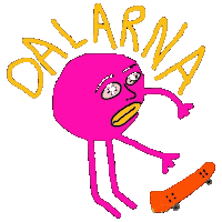 skateboarddalarna skateboarddalarna dalarna slimehead Sticker