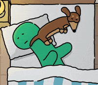 Sleepy Sausage Dog GIF by Joguman Studio
